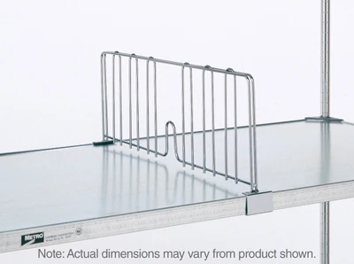 Metro DD24FC Super Erecta Shelf Divider 8" x 24" Chrome Plated Finish