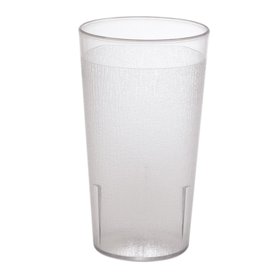 Cambro 1200CW152 13 Oz. Clear Polycarbonate Textured Surface Camwear Tumbler - 48/Case
