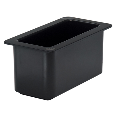 Cambro 36CF110 Coldfest 1/3 Size Black Food Pan 6" Deep