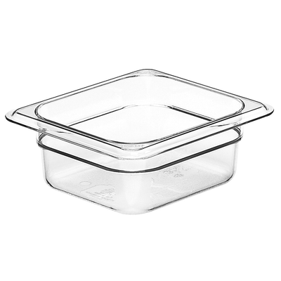 Cambro 62CW135 Camwear 1/6 Size Clear Food Pan 2-1/2&quot; Deep