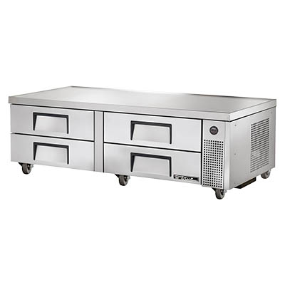 True TRCB-72 72.38"W Four Drawer Refrigerated Chef Base