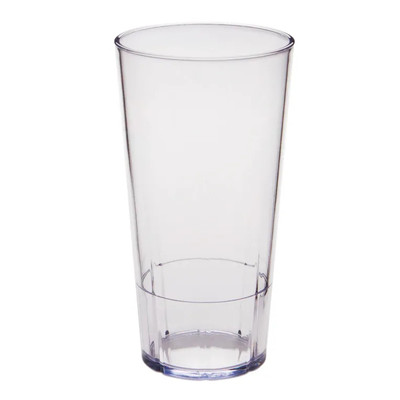 Cambro LDT22152 22 Oz. Clear SAN Plastic Lido Tumbler - 36/Case