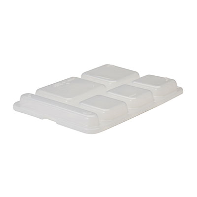 Cambro 10146DCPC190 10-1/16&quot; x 14-1/16&quot; Rectangle Co-polymer Separator Tray Lid - 24/Case