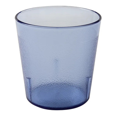 Cambro 900P401 9.7 Oz. SAN Plastic Textured Blue Colorware Tumbler - 72/Case