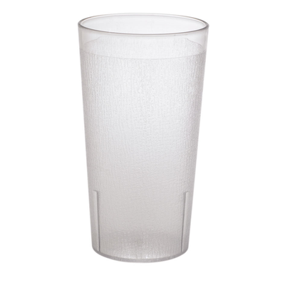 Cambro 3200P2152 32 Oz. Clear SAN Plastic Textured Exterior Colorware Tumbler