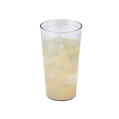 Cambro 3200P2152 32 Oz. Clear SAN Plastic Textured Exterior Colorware Tumbler