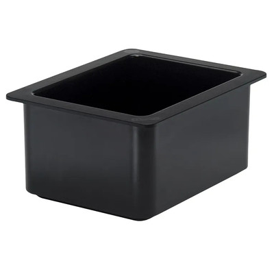Cambro 26CF110 ColdFest 1/2 Size Black Food Pan 6" Deep