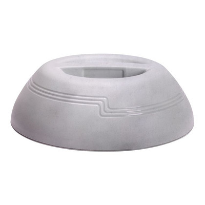 Cambro MDSD9480 3.19" H Speckled Gray Polypropylene The Shoreline Collection Dome - 12/Case