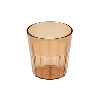 Cambro NT9153 9.3 Oz. Amber SAN Plastic Fluted Newport Tumbler - 36/Case