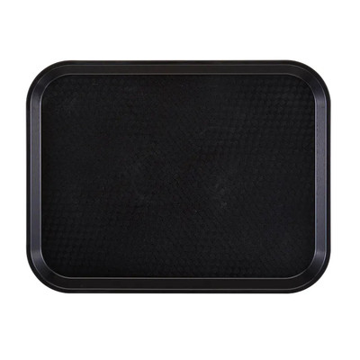 Cambro 1014FF110 10.04" Red Rectangle Fast Food Tray - 24/Case