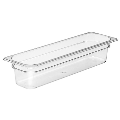Cambro 24LPCW135 Camwear 1/2 Size Clear Food Pan 4" Deep