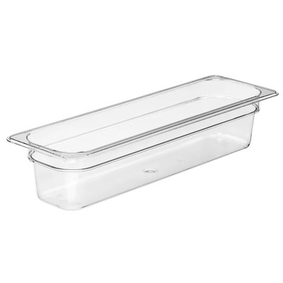Cambro 24LPCW135 Camwear 1/2 Size Clear Food Pan 4" Deep