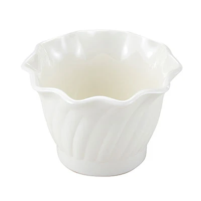 Cambro SRB5CW148 Camwear 5 oz White Polycarbonate Swirl Bowl - 24/Case