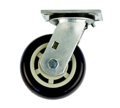 New Age C461 5" Dia Urethane Wheel Tread Swivel Plate Caster - 800 Lbs.
