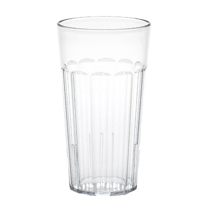 Cambro NT16152 16.4 Oz. Clear SAN Plastic Fluted Newport Tumbler - 36/Case