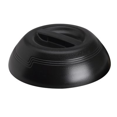 Cambro MDSD9110 3.19&quot; H Polypropylene Black The Shoreline Collection Dome - 12/Case