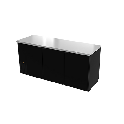 Asber ABBC-94 95.5" W Three-Section Solid Door Back Bar Cooler