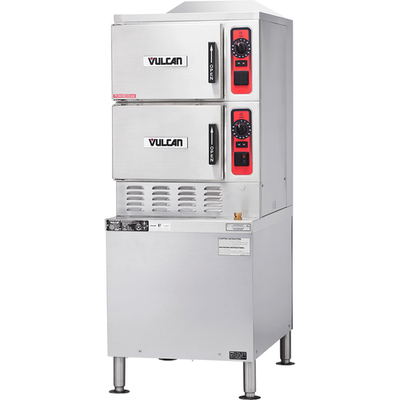 Vulcan C24GA10-NG 24" W Stainless Steel Natural Gas Convection Streamer - 120 Volts