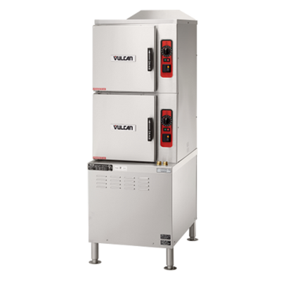 Vulcan C24ET10-PS 2 Compartments Electric ET Series Convection Steamer - 208 Volts