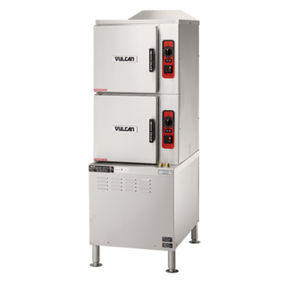Vulcan C24ET10-PS 2 Compartments Electric ET Series Convection Steamer - 208 Volts
