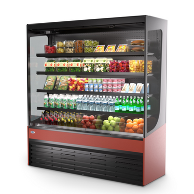 Federal Industries VRSL6078S 59.25" W Vision Series Refrigerated Slim-Line Self-Serve High Profile Display Case - 208-240 Volts
