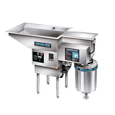 Salvajor 300-PSM Pot/Pan Scrapmaster Pre-flushing & Disposing System 3 HP Disposer Stainless Steel Construction