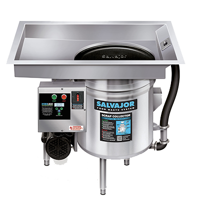 Salvajor P914 Pot/Pan Scrap Collector Pre-flushing &amp; Collecting System 3/4 HP Corrosion-Resistant Pump Stainless Steel