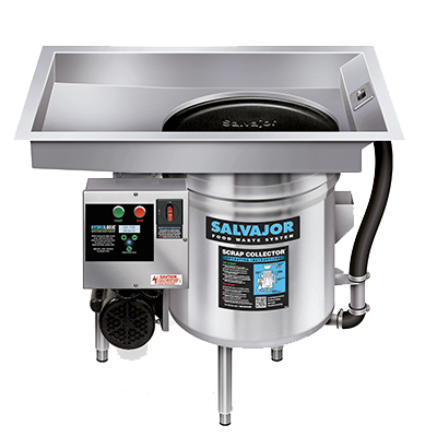 Salvajor P914 Pot/Pan Scrap Collector Pre-flushing &amp; Collecting System 3/4 HP Corrosion-Resistant Pump Stainless Steel