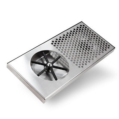 F&O Imports EPPR715 15"W x 7"D x 7/8"H Espresso Parts Rinser