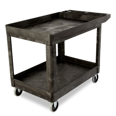 Rubbermaid FG452089BLA Utility Cart 500 Lb. Capacity Open Base Structural Foam Black