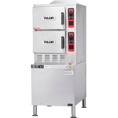 Vulcan C24GA10 PS-LP 24" Liquid Propane Convection Steamer - 125,000 BTU