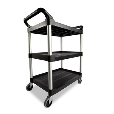 Rubbermaid FG342488BLA Utility Cart 33-5/8"L X 18-5/8"W X 37-3/4"H 200 Lb. Capacity Plastic Construction