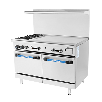 Turbo Air TARG-2B36G-NG 48" Natural Gas Radiance Restaurant Range - 193,000 BTU