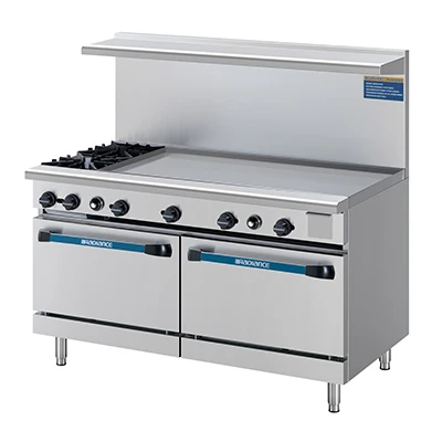 Turbo Air TARG-48G2B-NG 60" Natural Gas Radiance Restaurant Range - 215,000 BTU