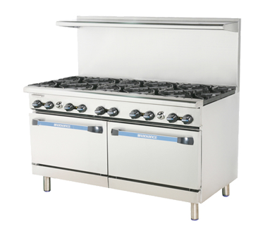 Turbo Air TAR-10-LP 60" Liquid Propane Radiance Restaurant Range - 390,000 BTU