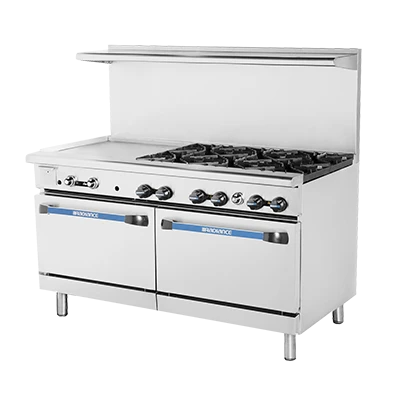 Turbo Air TARG-24G6B-NG 60" Natural Gas Radiance Restaurant Range - 299,000 BTU