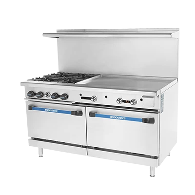 Turbo Air TARG-4B36G-NG 60" Natural Gas Radiance Restaurant Range - 257,000 BTU
