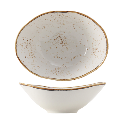 Tuxton GGA-403 20 Oz. Porcelain Agave Oval Capistrano Bowl (1 Dozen)