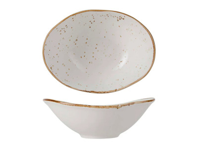 Tuxton GGA-403 20 Oz. Porcelain Agave Oval Capistrano Bowl (1 Dozen)