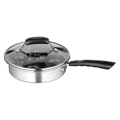 Winco CEP-4 4 Cup Stainless Steel Egg Poacher