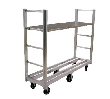New Age 95762 18"W x 60"D U-Boat Platform Cart - 1500 Lbs.