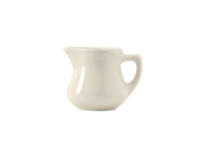 Tuxton BER-055 China Creamer/Pitcher 4 - 5 Oz. Eggshell - 1 Dozen Per Case (1 Dozen)
