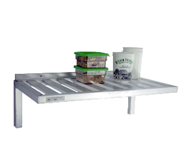 New Age 1121 36"W Wall-Mounted T-Bar Design Aluminum Shelf - 700 Lbs.