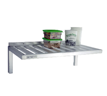New Age 1121 36"W Wall-Mounted T-Bar Design Aluminum Shelf - 700 Lbs.