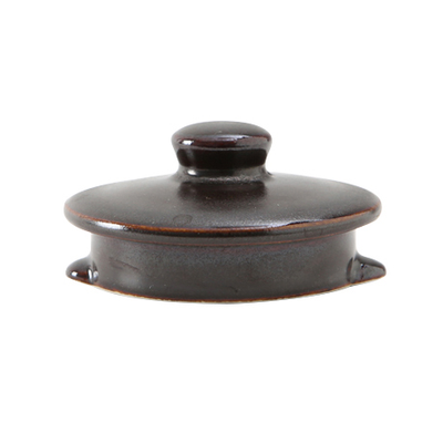 Tuxton GZL-103L China Cover/ Lid 0" Lava - 1 Dozen Per Case (1 Dozen)