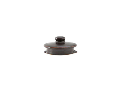 Tuxton GZL-103L China Cover/ Lid 0" Lava - 1 Dozen Per Case (1 Dozen)