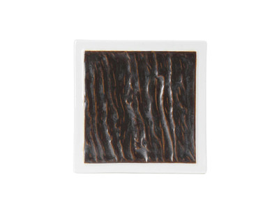 Tuxton GKP-500 China Lava/Porcelain White Square Plate (1 Dozen)