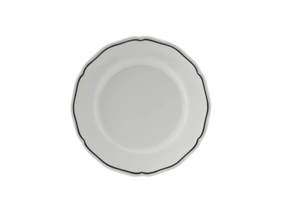 Tuxton SBA-064 6-1/2" Porcelain Porcelain White Round Plate (3 Dozen Per Case)