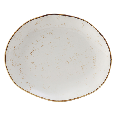 Tuxton GGA-023 Porcelain Agave Free form Platter (1 Dozen)