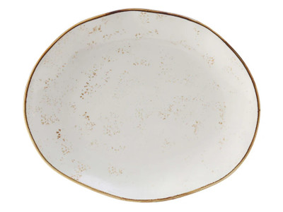 Tuxton GGA-023 Porcelain Agave Free form Platter (1 Dozen)